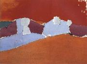 Nicolas de Stael Red Sky oil painting